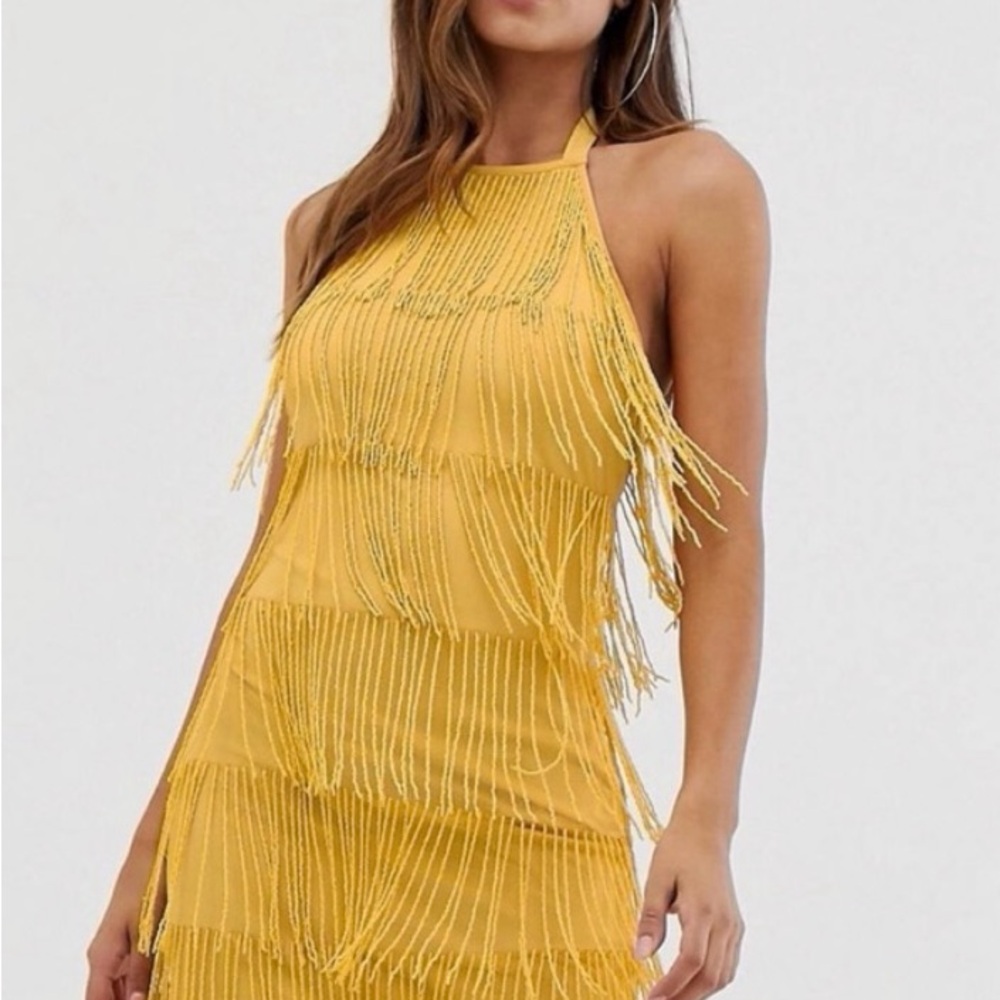 Beaded fringe dress